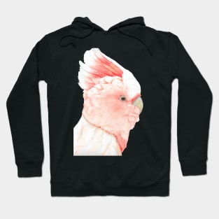 Watercolor Major Mitchell's cockatoo portrait painting Hoodie